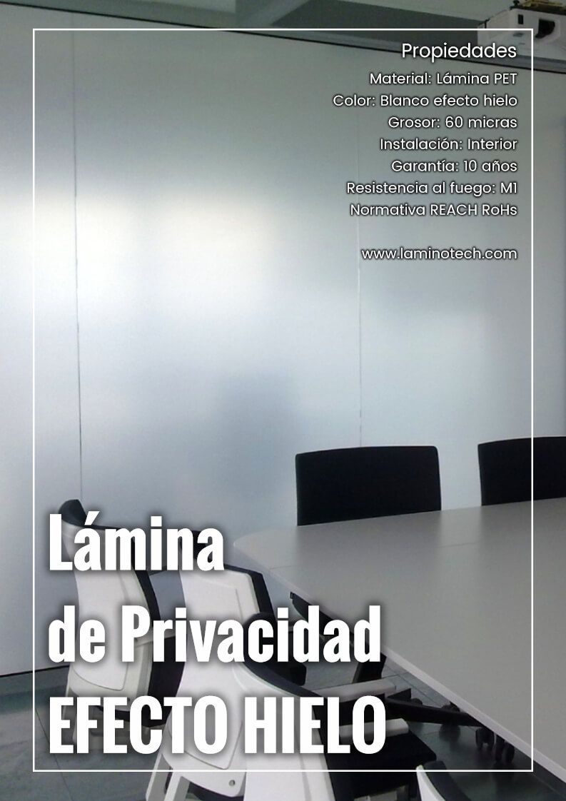 lamina de privacidad Efecto Hielo
