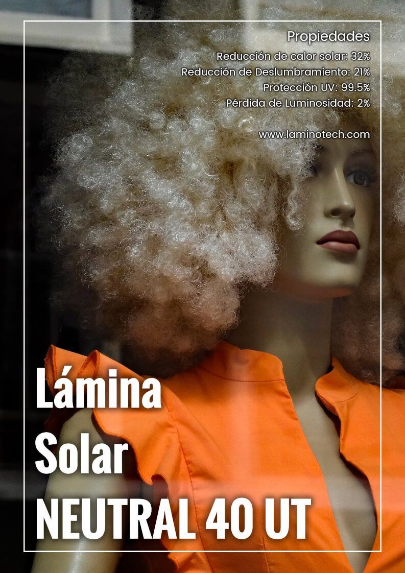 lamina solar Neutral 40 UT lamina anti UV Neutral 40 UT