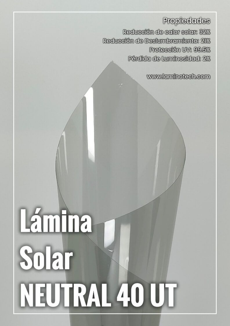 lamina solar Neutral 40 UT lamina anti UV Neutral 40 UT