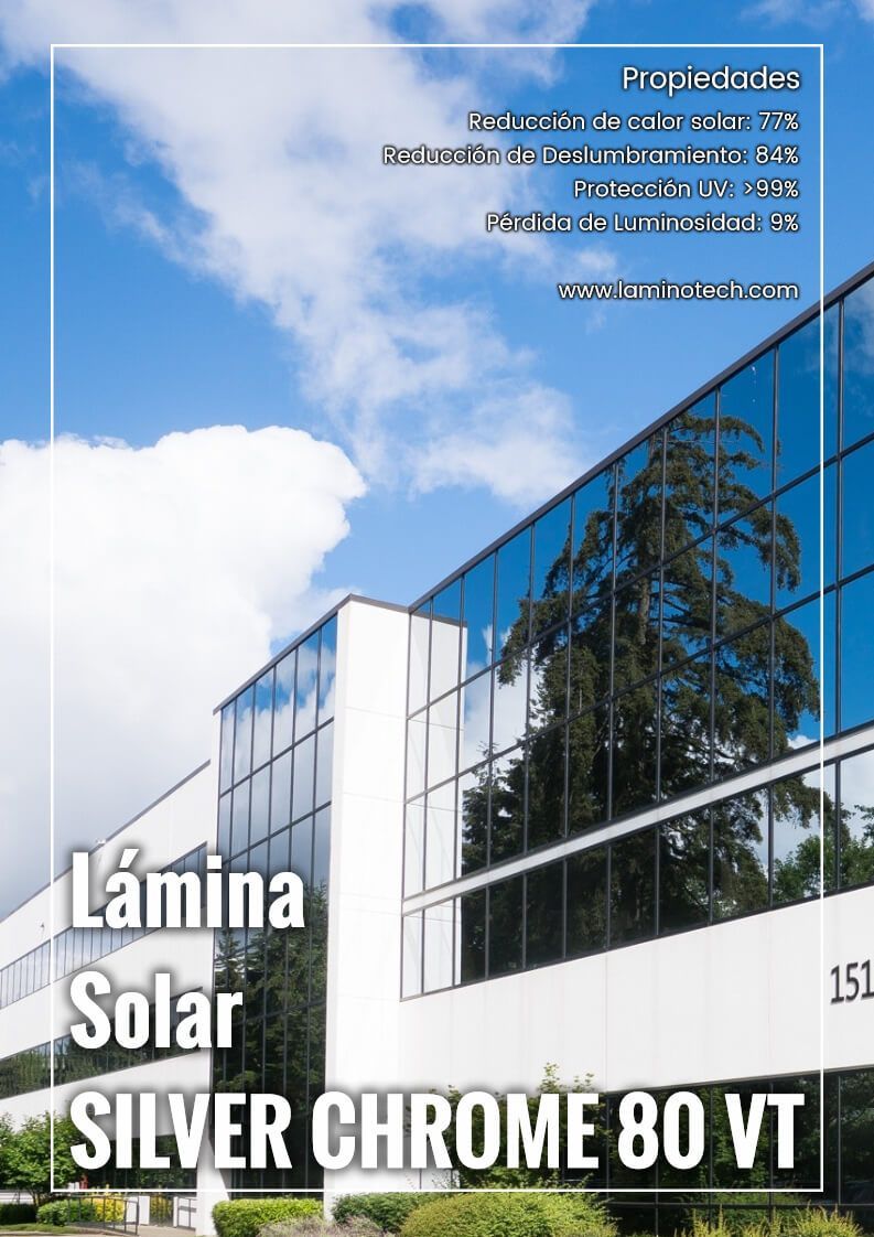 lamina solar Silver Chrome 80 VT