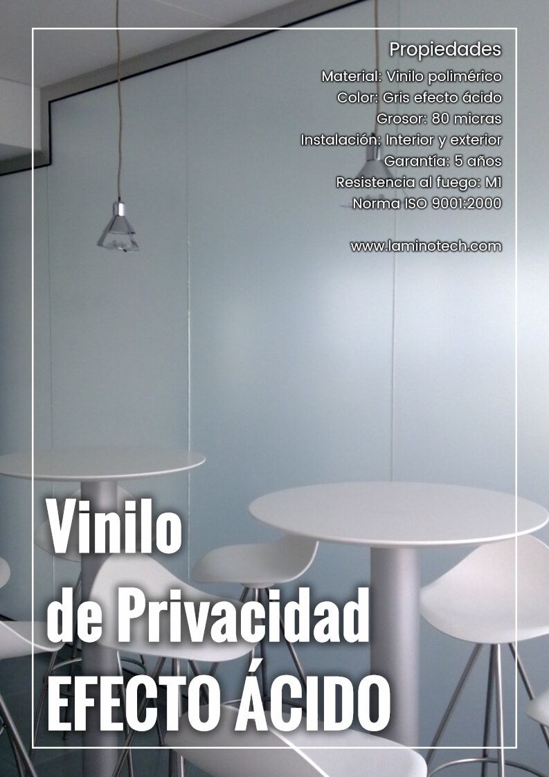 vinilo de privacidad Efecto Acido