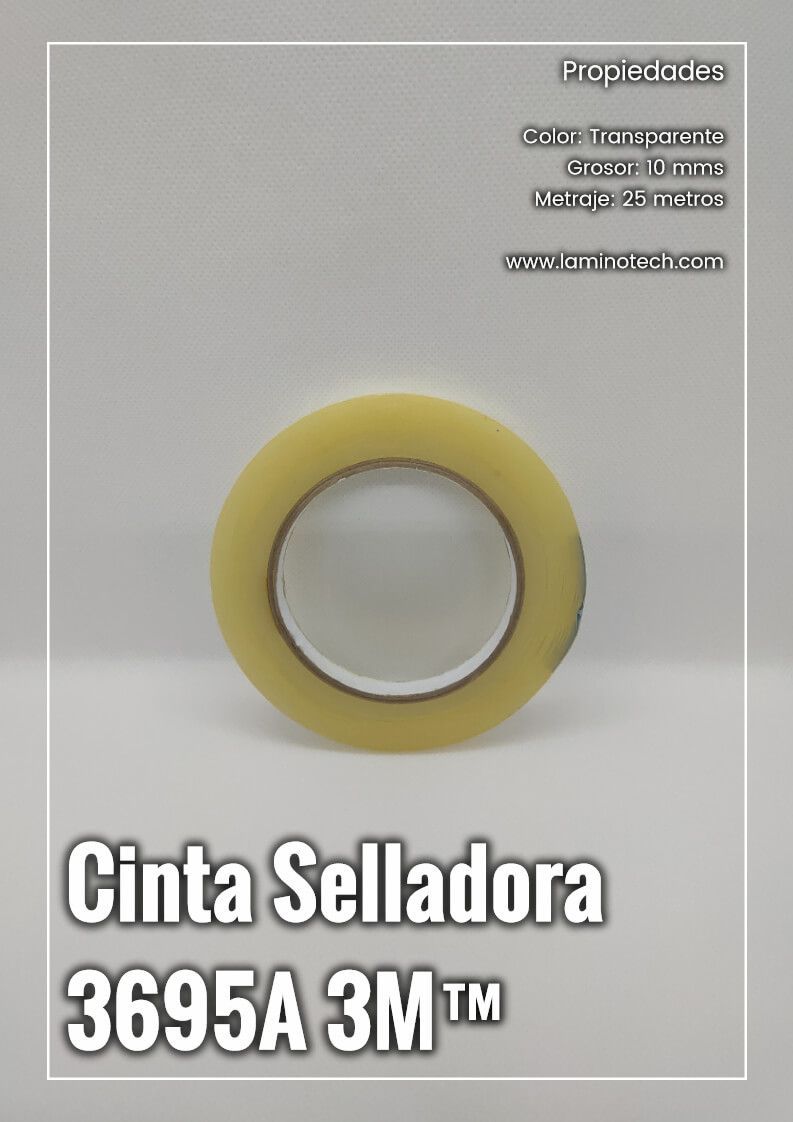 cinta selladora 3695A 3M transparente