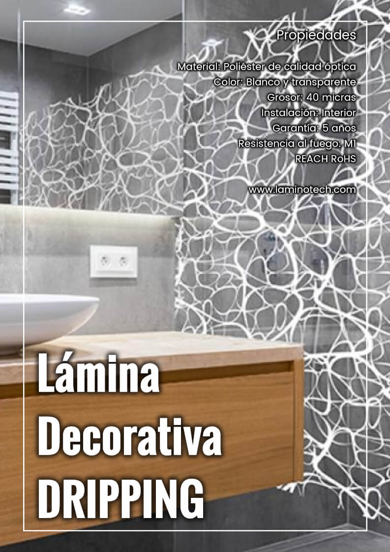 lamina decorativa Dripping
