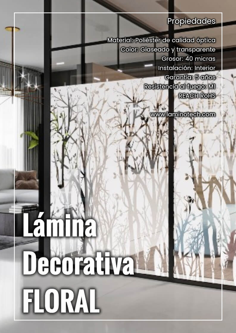 lamina decorativa Floral