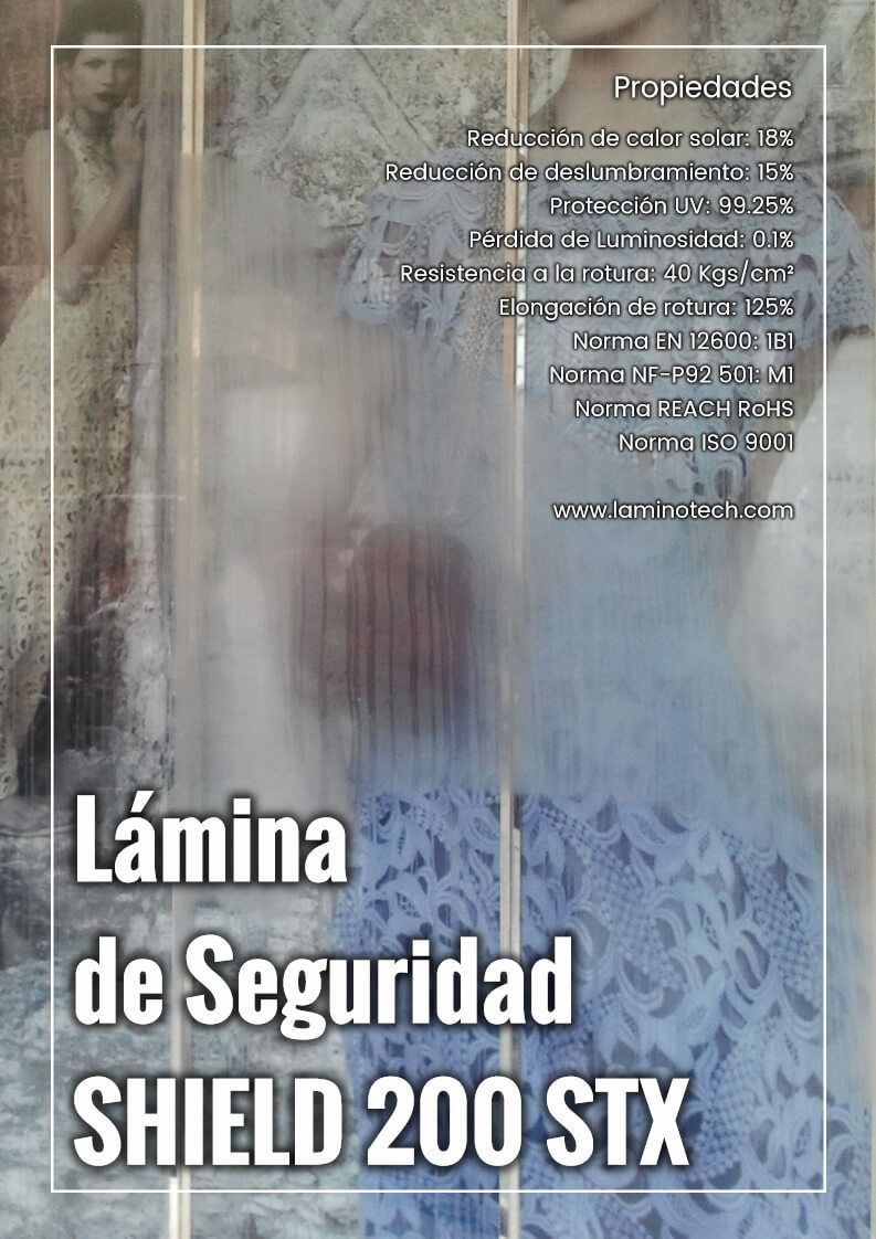 lamina de seguridad Shield 200 STX lamina antivandalica Shield 200 STX