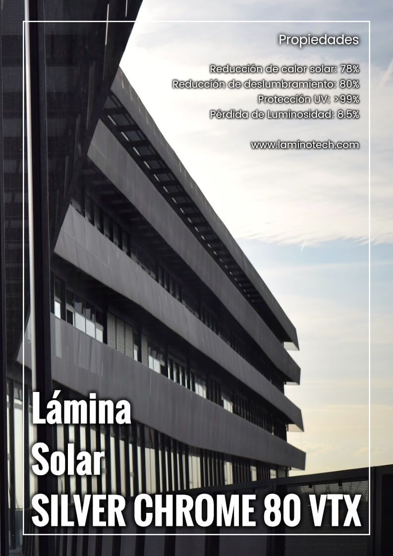 lamina solar Silver Chrome 80 VTX