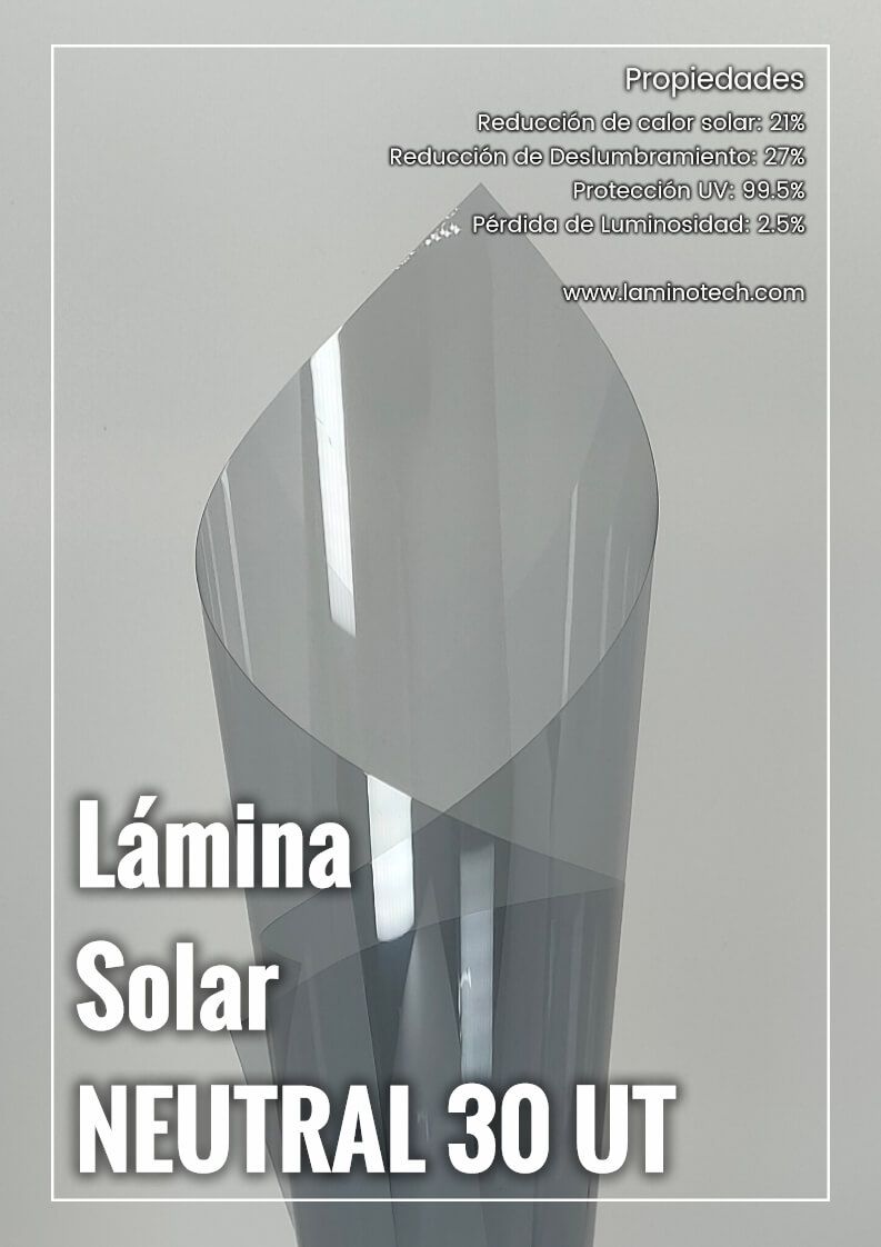 lamina solar Neutral 30 UT lamina anti UV para escaparate Neutral 30 UT