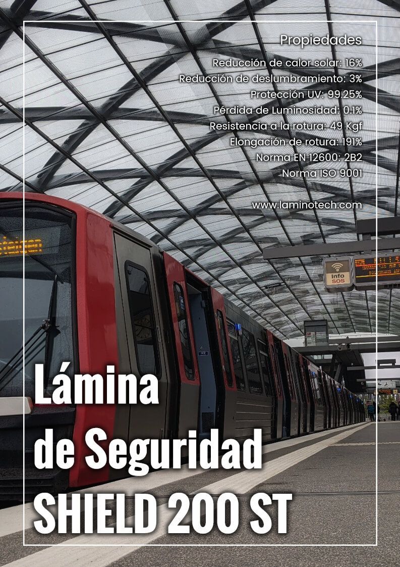 lamina de seguridad Shield 200 ST lamina antifragmentos 200 ST