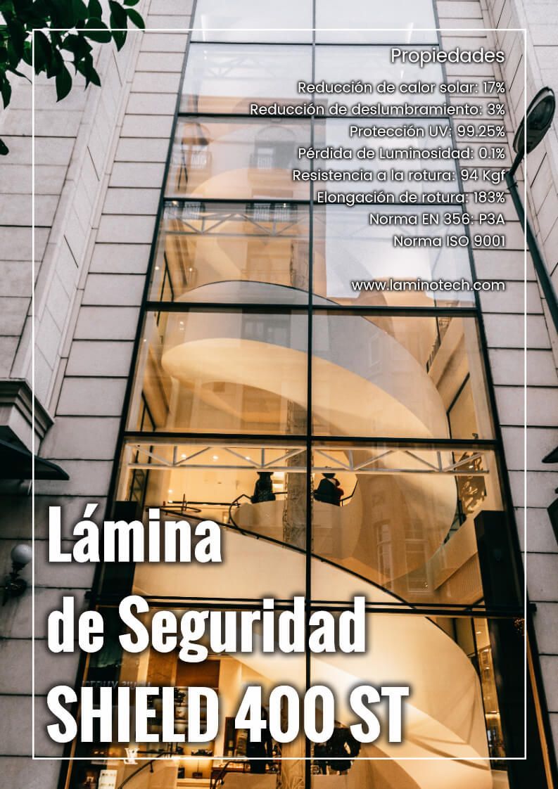 lamina de seguridad Shield 400 ST lamina antifragmentos 400 ST